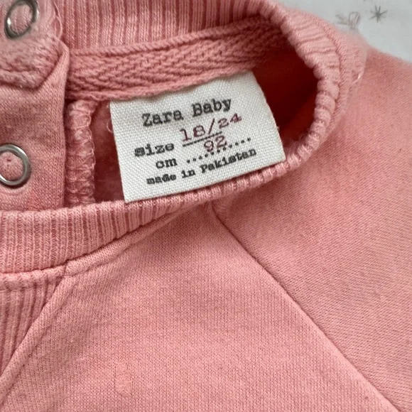 Zara & H&M Baby Girl Sweater Bundle of 3 18-24M Rainbow Star Cozy Sweatshirts - Picture 7 of 14